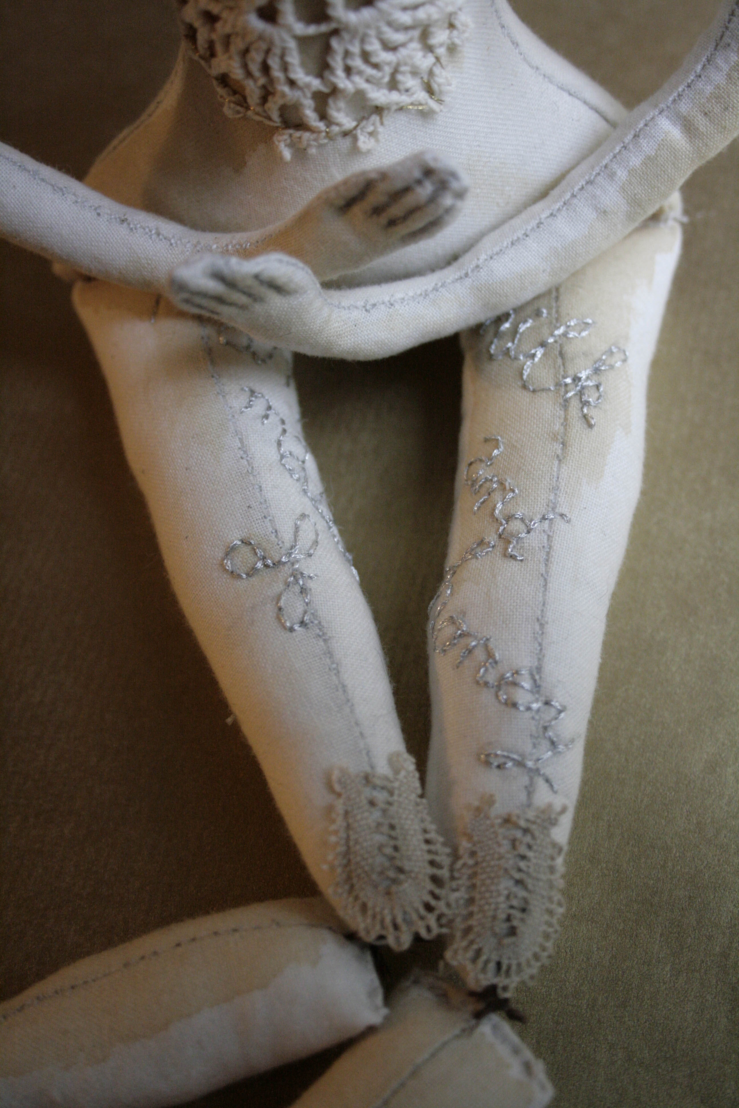textile art doll
