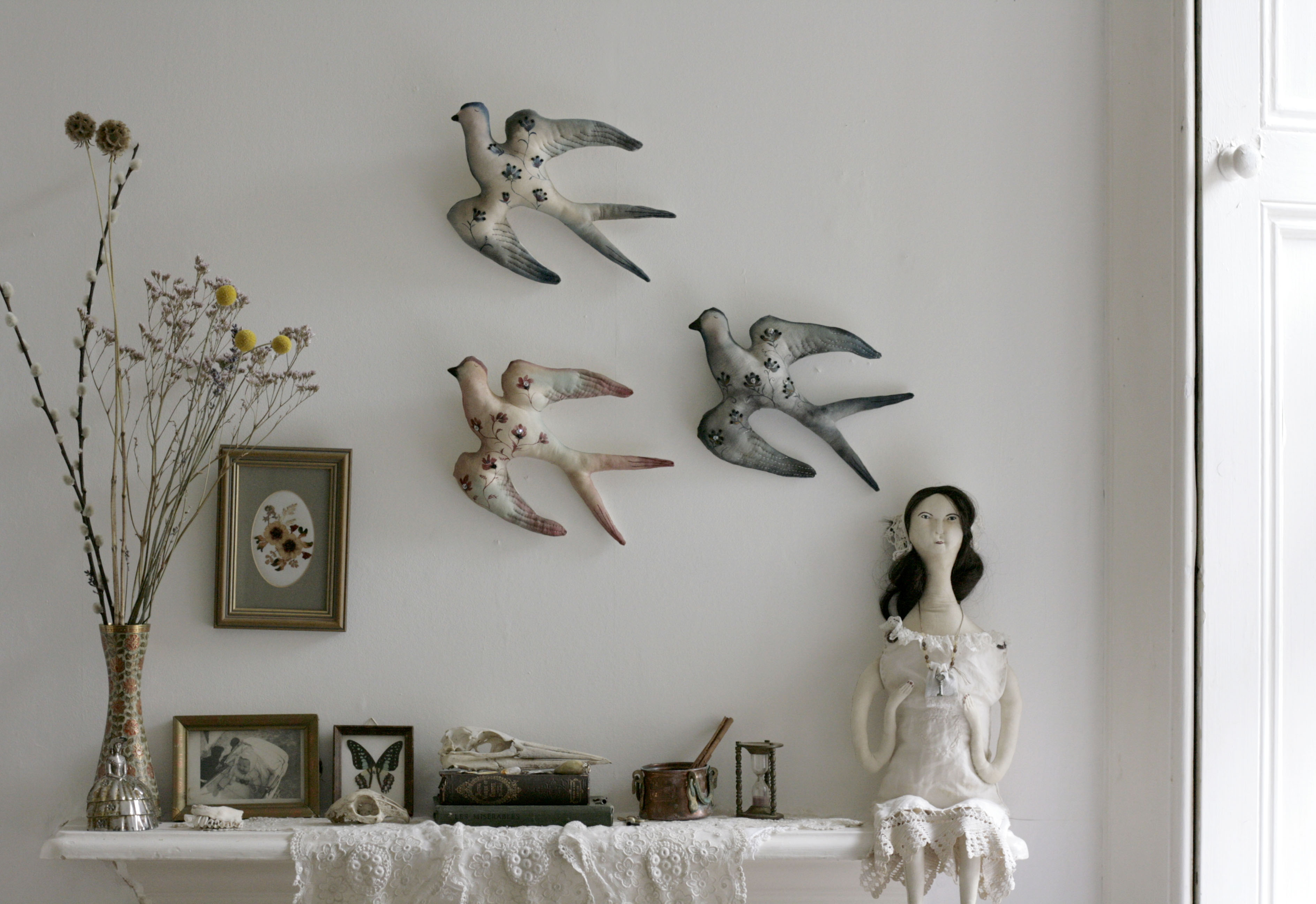 bird sculptures