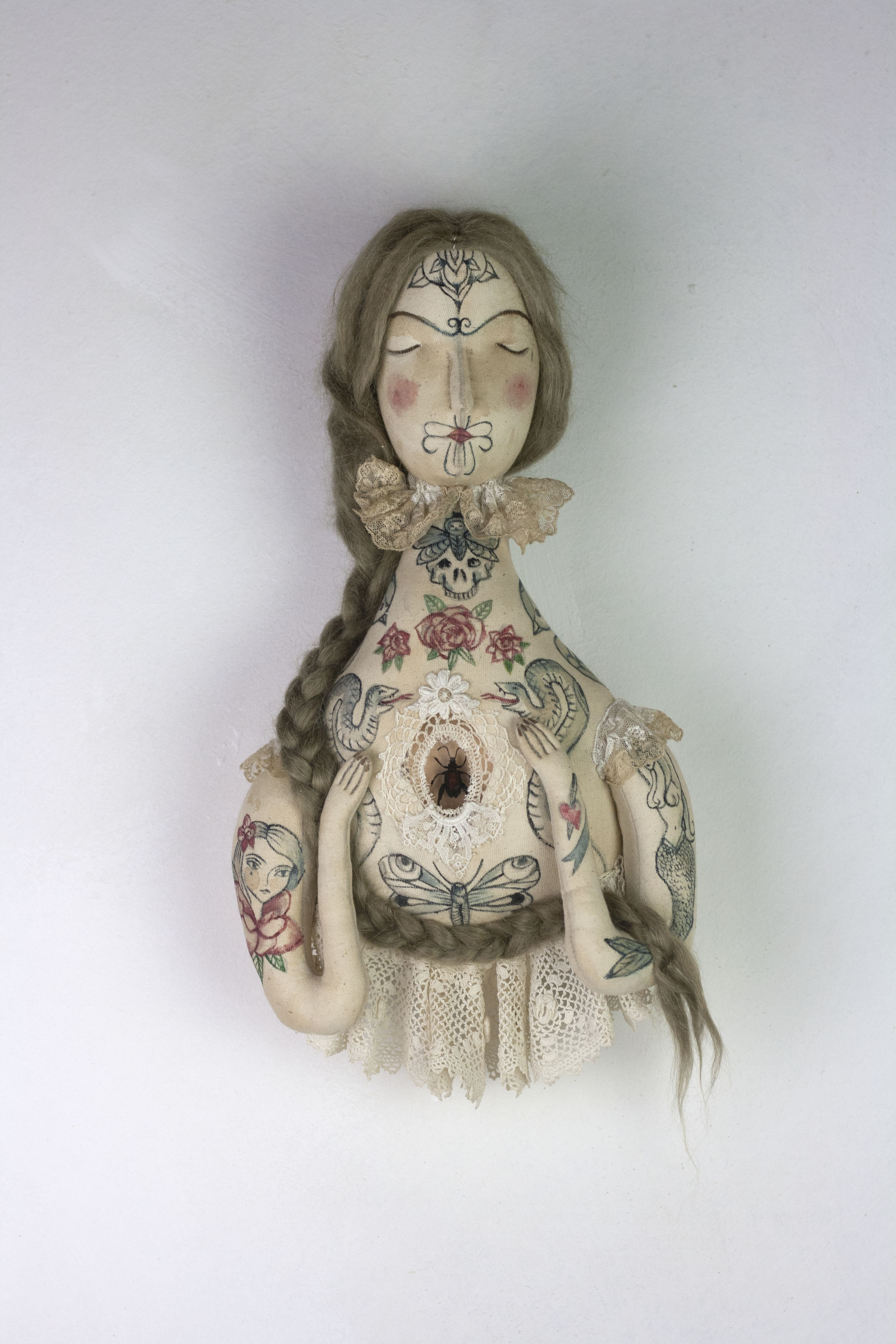victorian tattoo doll