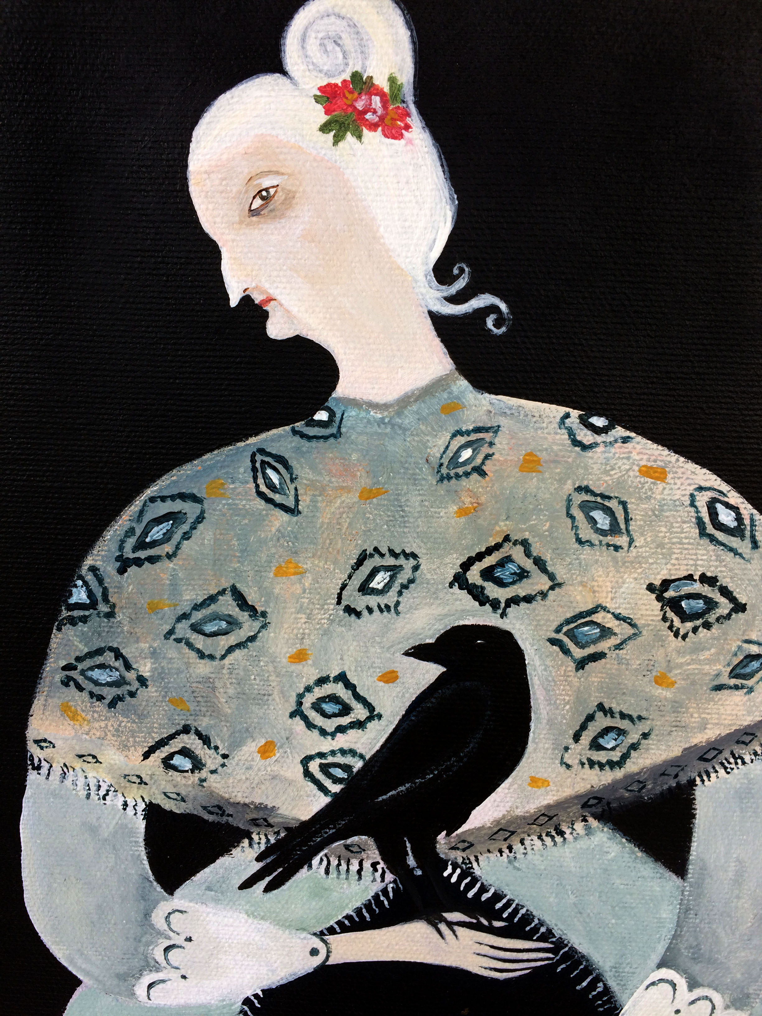 The Crone and the Crow detail 2