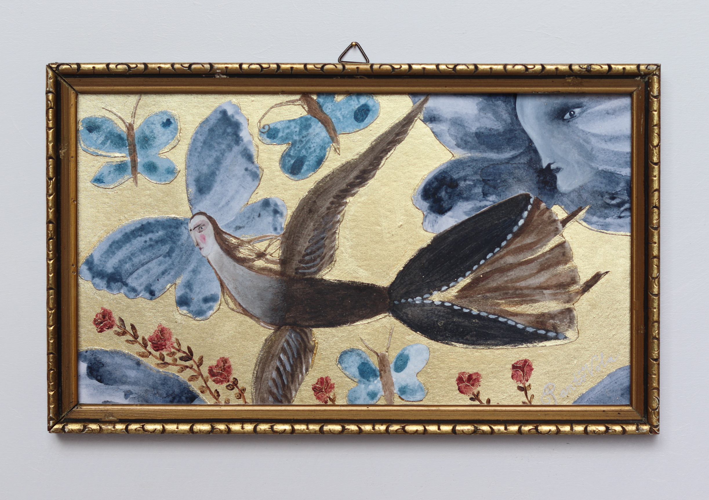 Biddy Bird in the Rose Garden