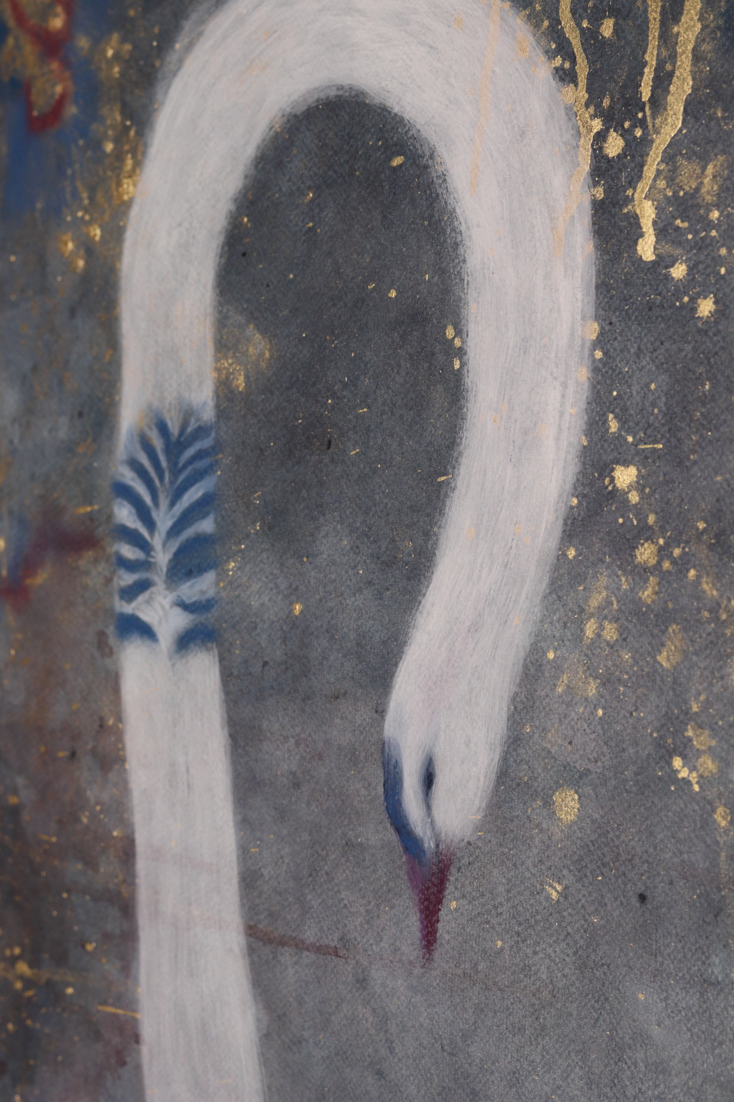 The Blue Swan Queen in her Garden Gold detail 08