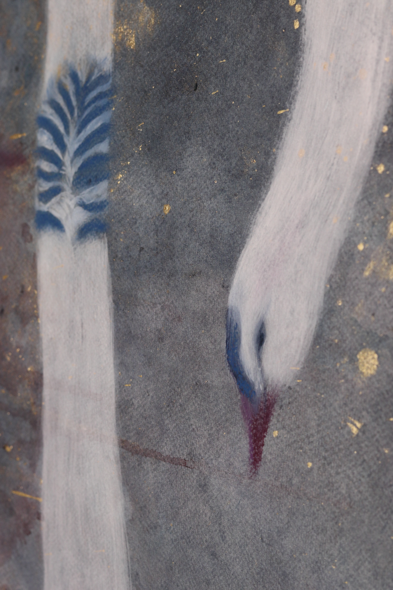 The Blue Swan Queen in her Garden Gold detail 10