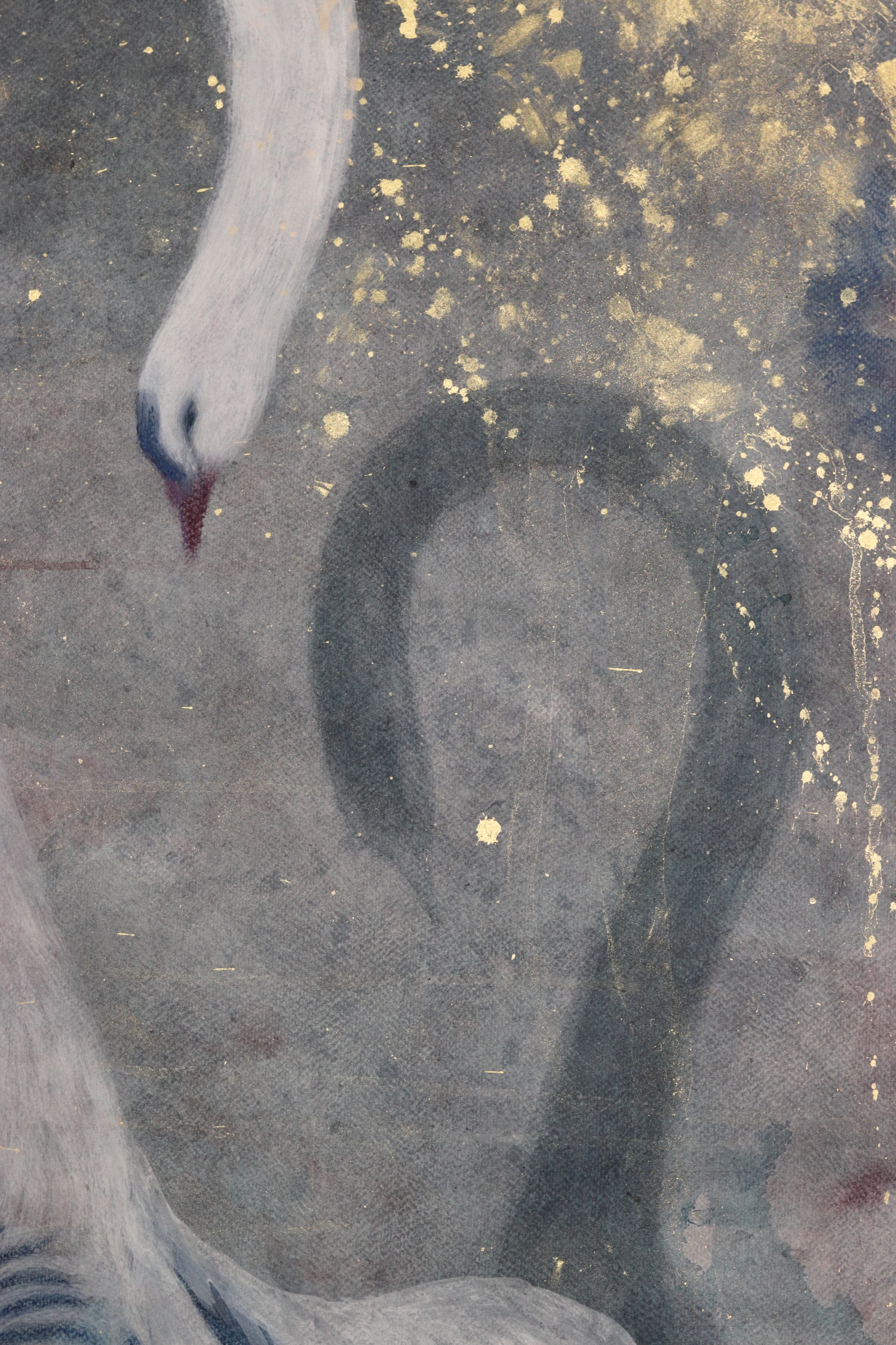 The Blue Swan in her Garden Gold 03